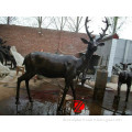 bronze wild animal sculpture deer sculpture